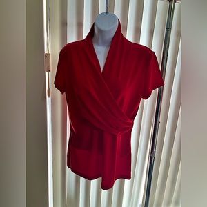 DKNY blouse red